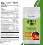 NaturalSlim Metabolic Vitamins - Combination of High Potency Multivitamins, Minerals, B Complex, Msm, & Digestive Formula Supplements for Men & Women - Energy & Metabolism Support - 2 Pack