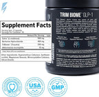 InnoSupps Trim Biome GLP-1 Supplement Weight Loss - Probiotic, Prebiotic, Postbiotic for Gut Health, Appetite & Metabolism Support with Akkermansia, Berberine - 60 Capsules, 30 Servings