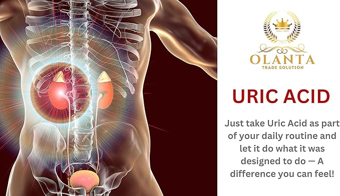 Natural URIC Acid Formula - Organic Kidney Health Supplement, Uric Acid Vitamins for Men and Women, Tart Cherry Extract Capsules - 1 Bottle 60 Capsules