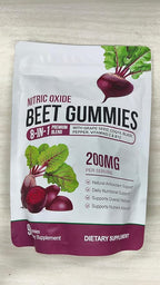 Beet Root Gummies 200mg - 8-in-1 Heart & Circulation Support Supplement - High Potency Beet Chews with Beetroot, Grape Seed, CoQ10, Vitamin C & B12 - Mixed Berry Flavor, Vegan, 90 Count