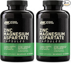 Optimum Nutrition Muscle Recovery and Endurance Supplement for Men and Women,Zinc-and Magnesium Supplement,180 Count (Pack of 2)