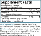 Bronson Melatonin 5mg Fast Dissolve Peppermint Tablets with Vitamin B6 - Promotes Relaxation, 360 Vegetarian Chewable Lozenges