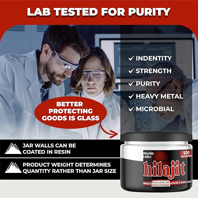25g Shilajit Pure Himalayan Organic - Shilajit Resin Contains Natural Fulvic, Humic Acid & 85+ Trace Minerals - Support for Energy Production, Brain Health, Immune System & Body Balance