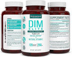 DIM Supplement 250mg (Diindolylmethane)-Plus Dong Quai, Natural Vitamin E & BioPerine - Supports Menopause Relief & Hormonal Acne -Hormone Balance Support for Women and Men-Veggie Caps