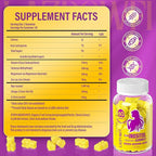 Myo-Inositol & D-Chiro Inositol,Inositol Gummies with Vitamin D3, Magnesium Glycinate, Omega-3, Folate & Zinc, Inositol Supplement Menstrual Cycle for Women-40:1 Ratio-30 Day Supply
