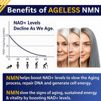 NMN Supplement 500mg – Nicotinamide Mononucleotide | Supports NAD+ Levels, Energy, Cognitive Function, Muscle Health & Healthy Body Composition Capsules (90)