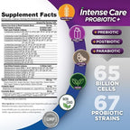 Vital Planet - Intense Care Brain & Mood Probiotics, Organic Prebiotics, Postbiotics, Parabiotics, Complete 4-in-1 Health Supplement for Adults, 65 Billion CFU, 67 Strains, Digestive and Immune 30 ct