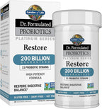Garden of Life Dr. Formulated Probiotics Platinum Series Restore 200 Billion CFU Guaranteed, High Potency Probiotic Formula, Vegan, Non-GMO, Gluten Dairy Free Digestive Immune Support, 28 Capsules