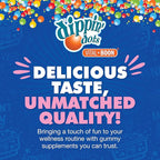 Dippin Dots - Melatonin Gummies for Kids & Adults (60 Days Supply) Strawberry Sunset Creme Flavor | 2.5mg Per Kids Melatonin Supplement for Faster, Longer Sleep | Gummies for Children (120 Count)