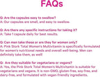 Pink Stork Total Women's Multivitamin - 19 Essential Vitamins for Women & Nutrients – Energy, Metabolism, Hormone, Immune & Mood Support – B6, B12, Biotin, Iron & Zinc – 30 Capsules