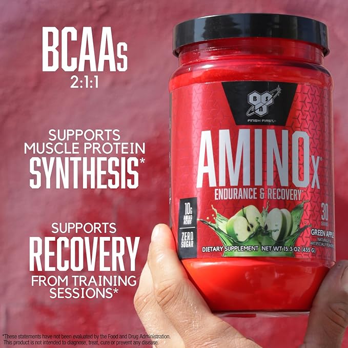 BSN Workout Bundle of NO XPLODE Pre Workout Powder Blue Raz, 30 Servings Amino X Muscle Recovery Intra Workout Support, Caffeine Free Blue Raz, 30 Servings