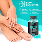 Biotin & Collagen Peptides Gummies - 50,000mcg Collagen + 10,000mcg Biotin | Hair, Skin & Nails Support for Men & Women | Hair Growth, Glowing Skin & Strong Nails | Non-GMO, Chewable, Great-Tasting