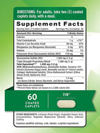 Nature's Truth Glucosamine Chondroitin MSM Complex | 60 Caplets | with Turmeric | Triple Strength Formula | Non-GMO and Gluten Free Supplement