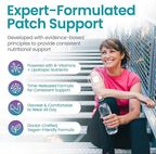 LipoPatch Super MIC B12 – Daily Lipotropic & B-Vitamin Wellness with Methionine, Inositol & Choline – Easy Peel-on Patch + Online Lifestyle Guidance