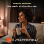 The Genius Brand Genius Rest - Supports Sleep, Relaxation & Brain Health with L-Theanine, GABA, Reishi & More - Melatonin-Free Supplement with L-Theanine & L-Glycine - Lemon Tea, 6 oz (30 Servings)