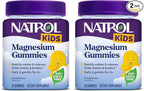 Natrol Kids Magnesium Citrate Gummies, Gently Calm & Relax Little Minds and Bodies, Plus Support Healthy Muscle Relaxation and Function, 30 Razzilicious Gummies, Up to a 30 Day Supply, (Pack of 2)