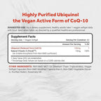 Naturalis Ubiquinol 100mg Active CoQ-10 Emulsified in MCT Oil for Better Absorption | Gluten Free, Non-GMO & Soy-Free | Cardiovascular Wellness, Antioxidant Protection, and Healthy Skin* | 60 Softgels