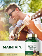 Carlyle Maca Root Capsules for Women & Men | 180 Count | High Potency Extract | Non-GMO & Gluten Free Supplement