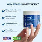 Immune Balance Supplement | Grass-Fed Lactoferrin, Taurine, Vitamins D3, K2 & B12 | 30-Min Delayed-Release | Promotes Gut, Digestive & Overall Wellness | Low Lactose, Made in USA