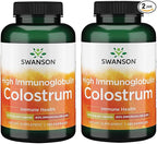 Swanson High Ig Colostrum 500 Milligrams 120 Capsules (2 Pack)