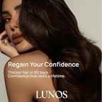 Lunos Grow Hair Growth Supplements - 17 Ingredient Vitamin with Biotin, Saw Palmetto, & Marine Collagen - Hair Growth Products for Women & Men - 1 Month Supply