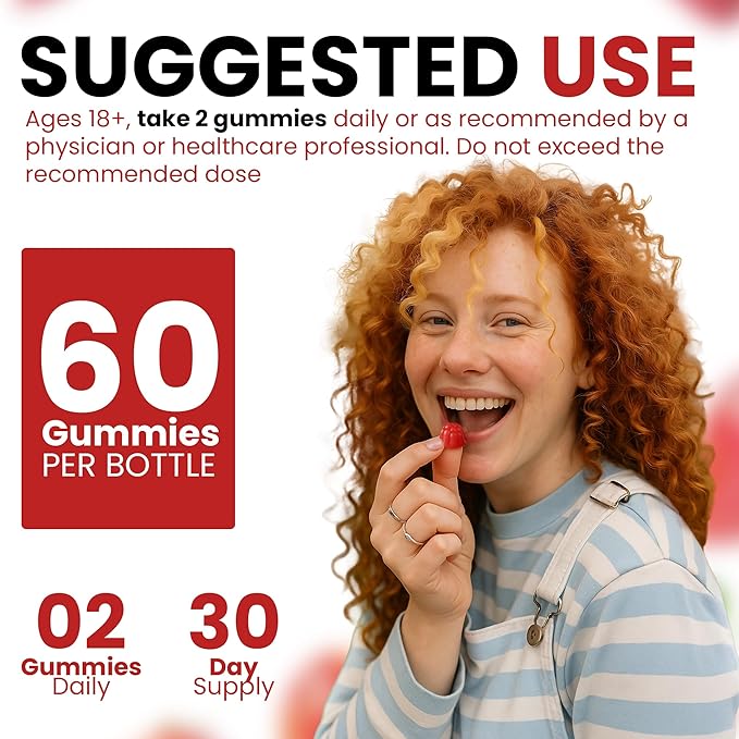 Veralinda Migraine Gummies – Original Triple Protocol Formula, 60 Gummies with Magnesium, Riboflavin B2 & Feverfew – Natural Brain Health Supplement for Migraine Wellness Support for Women & Men