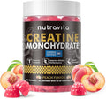 Creatine Monohydrate Gummies for Men & Women-5g of Creatine Monohydrate per Serving - Sugar Free,Vegan, Peach Flavor, 120 Count
