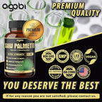 11in1 Saw Palmetto Capsules with Ashwagandha, Turmeric, Tribulus, Maca, Green Tea, Ginger, Holy Basil & More - Healthy Prostate & Hair Support - 180 Count 6-Month Supply