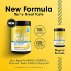Optimum Nutrition Amino Energy Powder Plus Focus, with BCAA, Electrolytes, and Caffeine, Pineapple Twist, 30 Servings (Packaging May Vary)