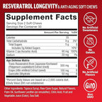 Resveratrol , Mixed Berry, 60 Soft Chews + NMN Supplement, Nicotinamide Mononucleotide to Support Healthy Aging and Energy Metabolism, Boosts NAD+ Levels, No Gelatin, Non-GMO, 30 Vegetable Capsules