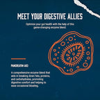 Pure Digestive Enzyme Capsules with Lipase Amylase Protease - Aids Digestive System Natural Immune System Booster - Breaks Down Carbohydrates Reduce Bloating Gas Digestive Enzymes Pills