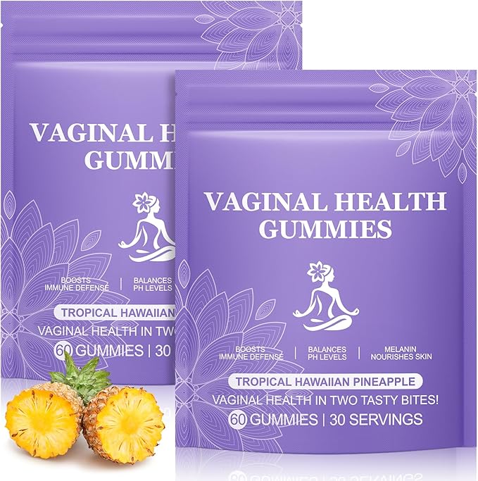 Pineapple Gummies for Women PH 120 Count, PH Balance for Women, Probiotics Vaginal Gummy, Improve Immune, Hawaiian Pineapple Flavor, Vegan & Low Sugar, Premium Balance Gummies