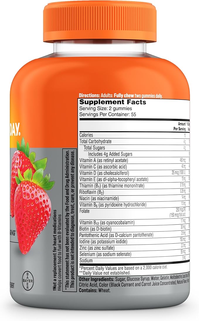 One A Day Multivitamin for Women 50 and Over, Women's Multivitamin Gummy 50 plus for Immune Support, Eye Health & Healthy Brain Function, Gummy Vitamins for Women 50 plus, 110 Ct (Packaging May Vary)