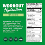 Waterboy Workout Hydration | 2,960mg Sugar Free Electrolyte Powder Packets | L-Glutamine + Vitamins | No Sugar, All Natural, Gluten Free | 15 Drink Stick Mixes (Lemon Lime)