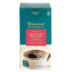 Teeccino Dandelion Red Chai Tea - 25 Tea Bags - Caffeine-Free, Roasted Herbal Tea with Prebiotics, 3x More Herbs than Regular Tea Bags, Gluten Free