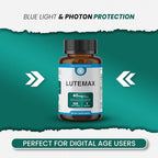 Lutemax 40 mg 100 days supply Eye Supplement - Supports Macular Health, Vision Clarity, Heart Health, Protects Eyes from Blue Light & Photons, Antioxidant Protection, GMP Certified 60 Softgel.