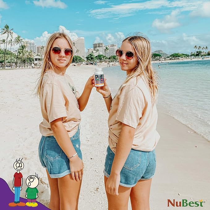 NuBest Tall 10+ Premium Bone Strength Formula, Enhanced Immunity and Overall Health for Age 10+ with Calcium, Vitamin D3, Vitamin K2, and Multivitamins | Pack 12