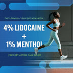 Blue Stop Max Lidocaine Roll On Maximum Strength- 4% Lidocaine with 1% Menthol for Knee, Neck, & Lower Back, Nerve Discomfort - MSM, Glucosamine Formula for Joint Health