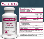Nutri-Spec Immune Power - Immuno-Synbiotics Probiotics & Prebiotic for Women & Men - with Lactobacillus gasseri, rhamnosus, paracasei - Great for Immune-Related Inflammatory Conditions - 120 Caps