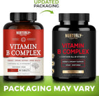 Vitamin B Complex - Contains All Essential B Vitamins - B1, B2, B3, B5, B6, B7, B9, B12 and Biotin - Super B Complex Vitamins for Energy, Immunity Support - 180 Tablets
