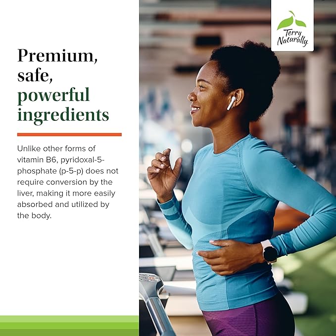Terry Naturally BioActive Vitamin B - Aid Heart Health with Bioactive B Vitamins - Supplement with Folate & Calcium - B Complex Vitamin to Aid Nervous System Function - 60 Capsules (Pack of 2)