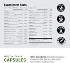 Kaged Multivitamin Capsules | Unflavored | Whole Foods Organic Fruits & Veggies | Plant Based Vegan Multivitamin | Vitamin C, D, E, B12 | Supplements for Men & Women | 30 Servings