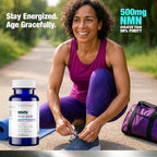 NMN-PRO 500mg – Pure NMN Supplement 99%+ High Purity Nicotinamide Mononucleotide – Supports NAD+ Levels, Cellular Energy, Healthy Aging, DNA Repair & Longevity – 60 Capsules
