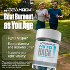 MITOHACK - 1000mg Urolithin A+ & 25mg Spermidine Supplements Designed with Advanced Mitochondrial Formula for Longevity & Anti-Aging, Promotes Cellular Health, Muscle Strength, Stamina - 90 Capsules