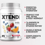 XTEND Original BCAA Powder Knockout Fruit Punch | Sugar Free Post Workout Muscle Recovery Drink with Amino Acids | 7g BCAAs for Men & Women | 90 Servings