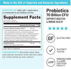 NatureWise Probiotics 70 Billion CFU - 17 Strains + Organic Prebiotics - Immune, Digestive & Gut Health Support for Women & Men - Vegetarian, Gluten-Free, Non-GMO - 60 Capsules[2-Month Supply]