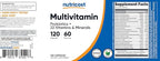 Nutricost Multivitamin with Probiotics 120 Vegetarian Capsules - Packed with Vitamins & Minerals