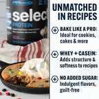 PEScience Select Protein Powder, Whey and Casein Blend, Lean Protein Powder for Women and Men, Low Calorie, Low Carb, Keto Friendly, Gluten Free, Cake Pop - 55 Servings