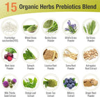 Probiotics for Women & Men - 300 Billion CFU, 24 Strains + 15 Organic Herbs Prebiotics Blend, Daily Probiotic for Digestive Health, Immune, Gut, Bloating - 120 Vegetarian Capsule (120-Days Supply)