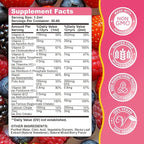 Liquid Iron Supplement for Kids, Women & Men - with Calcium, Zinc, Kids Multivitamin with Iron Drops - Blood Builder & Energy Support for Iron Deficiency, Anemia, Mixed Berry Flavor 2 Fl Oz